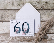 Load image into Gallery viewer, Number Greeting Card - Various Colours
