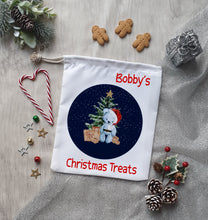 Load image into Gallery viewer, Christmas Bear Treat Bag 3 Colours - Christmas
