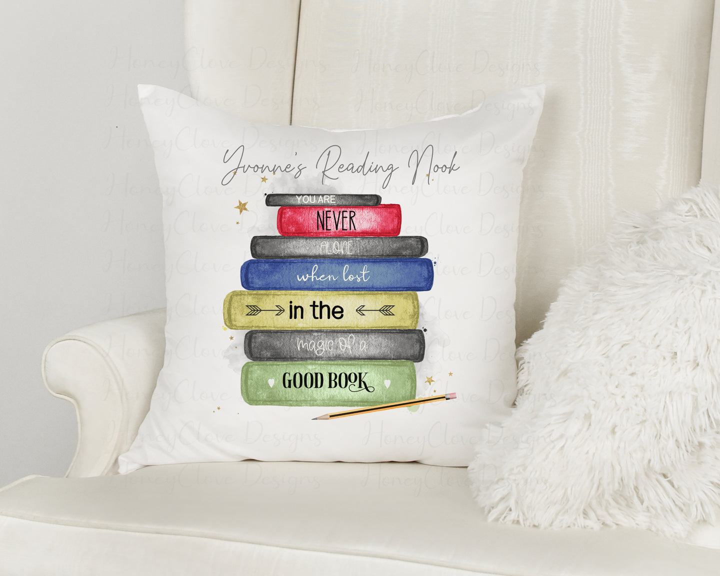 Bookstack Design Cushion