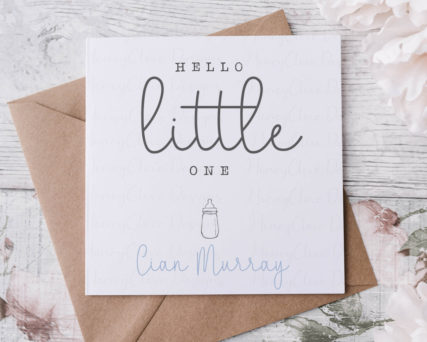 New Born Baby Greeting Card -  Bottle
