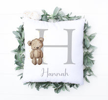 Load image into Gallery viewer, Brown Bear Alphabet Cushion
