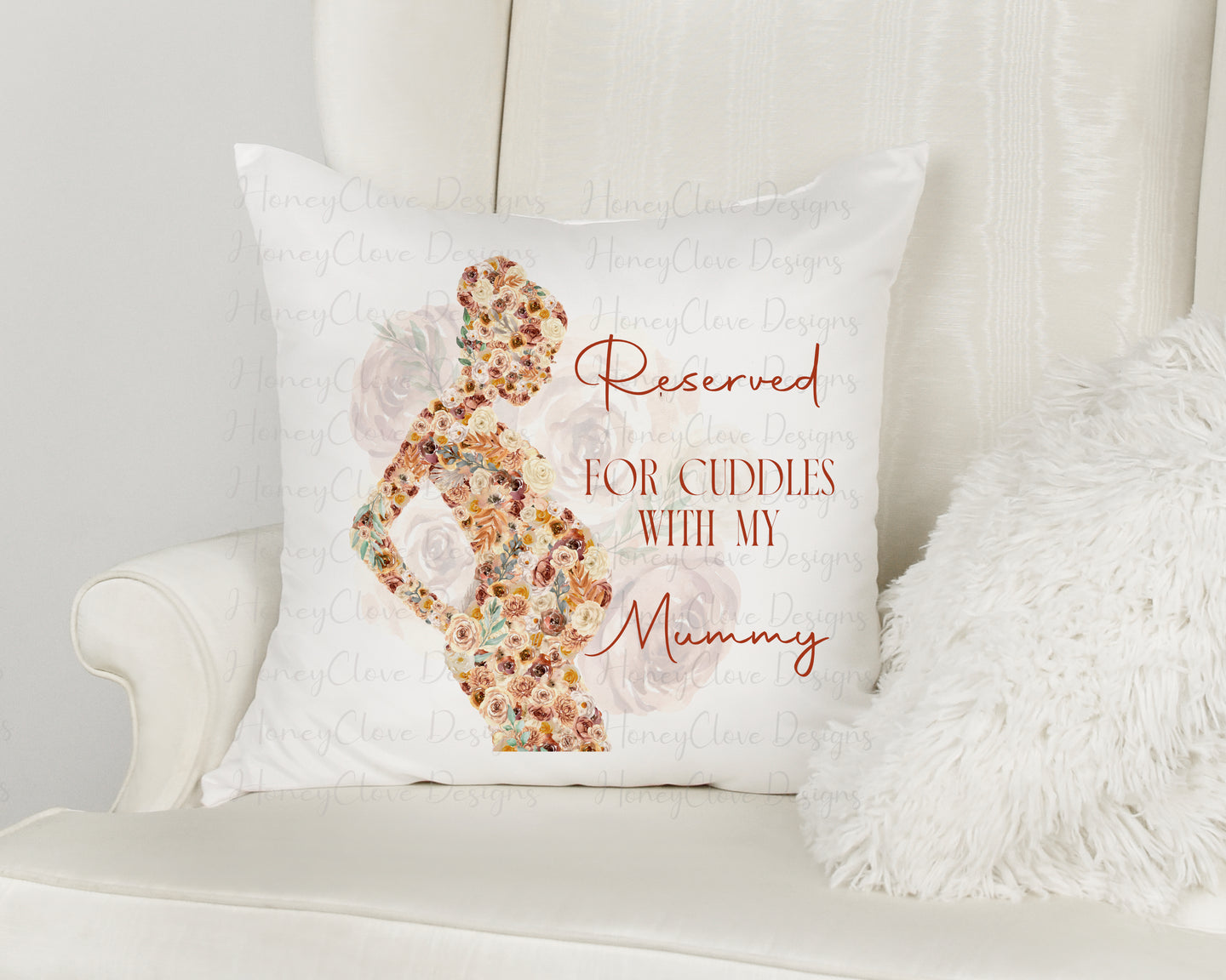 Reserved For Mummy & Bump Cushion