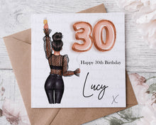 Load image into Gallery viewer, 18/21/30th/40th/50th Birthday Glam Card
