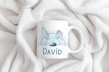 Load image into Gallery viewer, Easter BunnyBow Mug Blue
