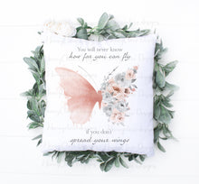 Load image into Gallery viewer, Rose Gold Butterfly Cushion
