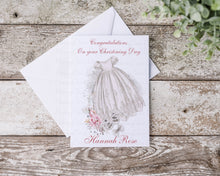 Load image into Gallery viewer, Christening Gown Greeting Card
