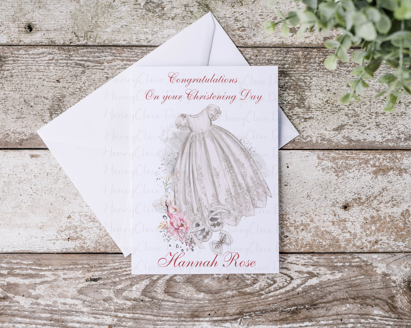Christening Gown Greeting Card