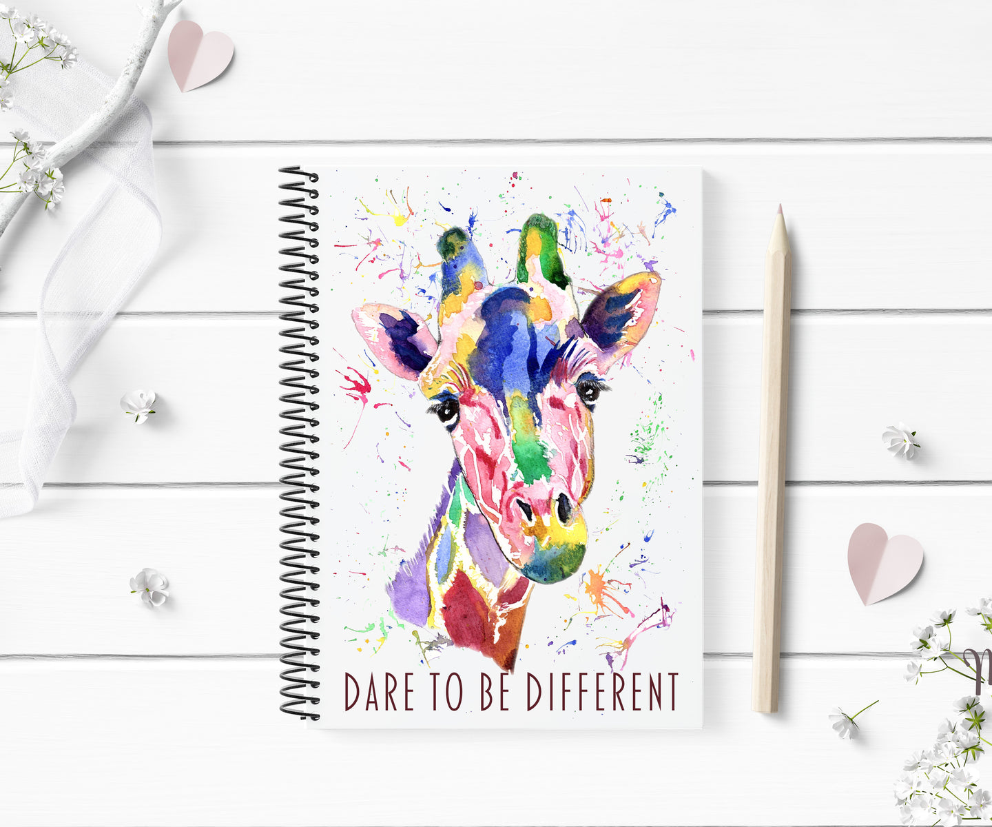 Dare to Be Different Giraffe Notebook