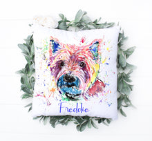 Load image into Gallery viewer, Watercolour Dog Cushion - Shanuzer Style
