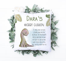 Load image into Gallery viewer, Dinosaur Worry Cushion
