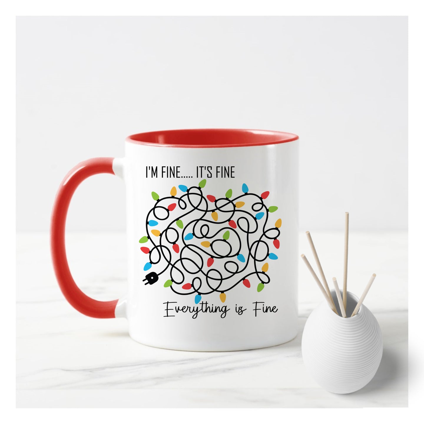 Everything is fine! Christmas Mug