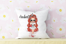 Load image into Gallery viewer, Fashion Girl Cushion - Various Colours
