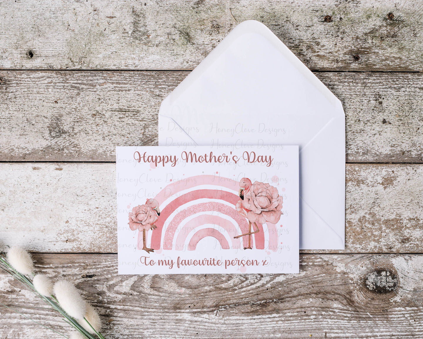 Mother's Day Flamingo  Greeting Card