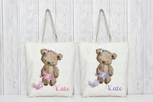 Load image into Gallery viewer, Flower Girl Bear - Cushion Lilac
