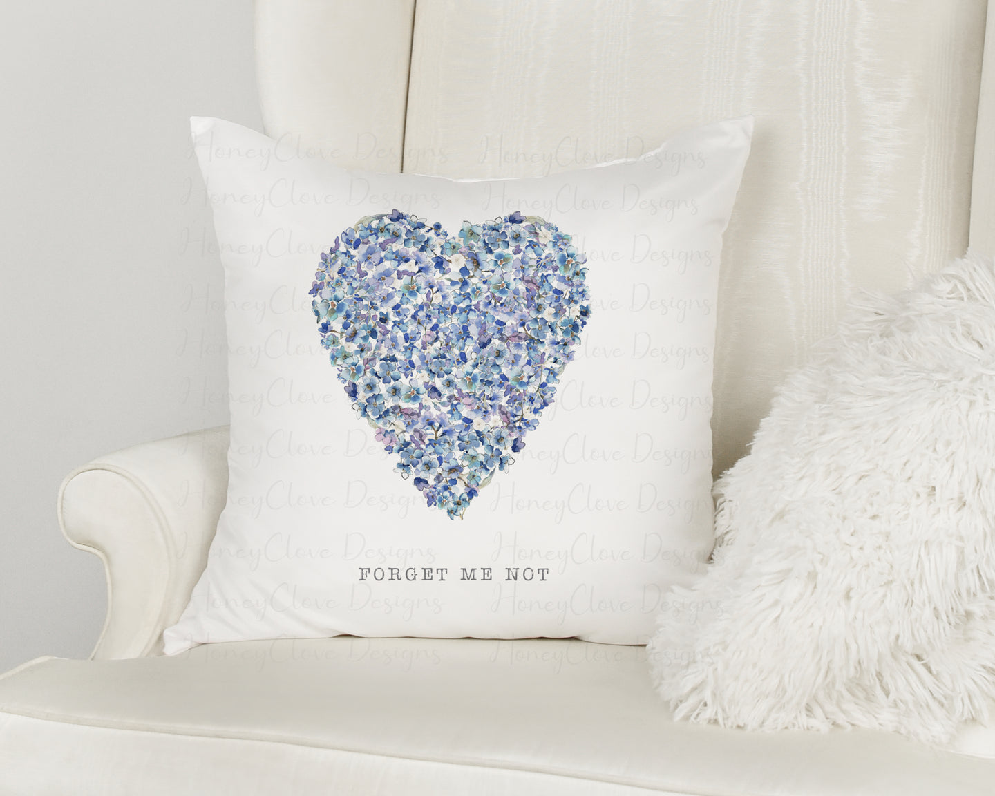 Forget me not Cushion