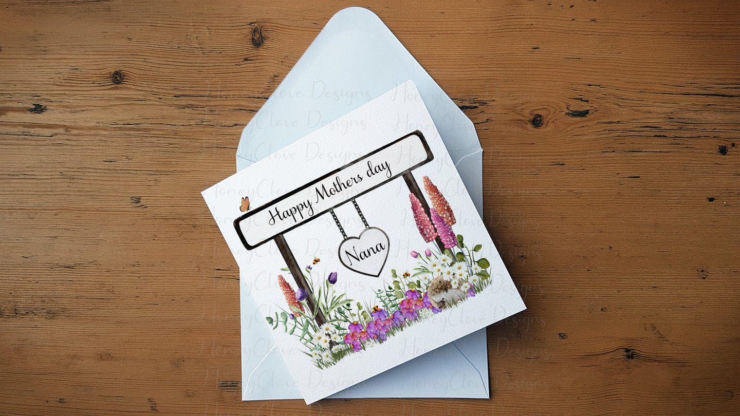 Mother's Day Street Sign Greeting Card