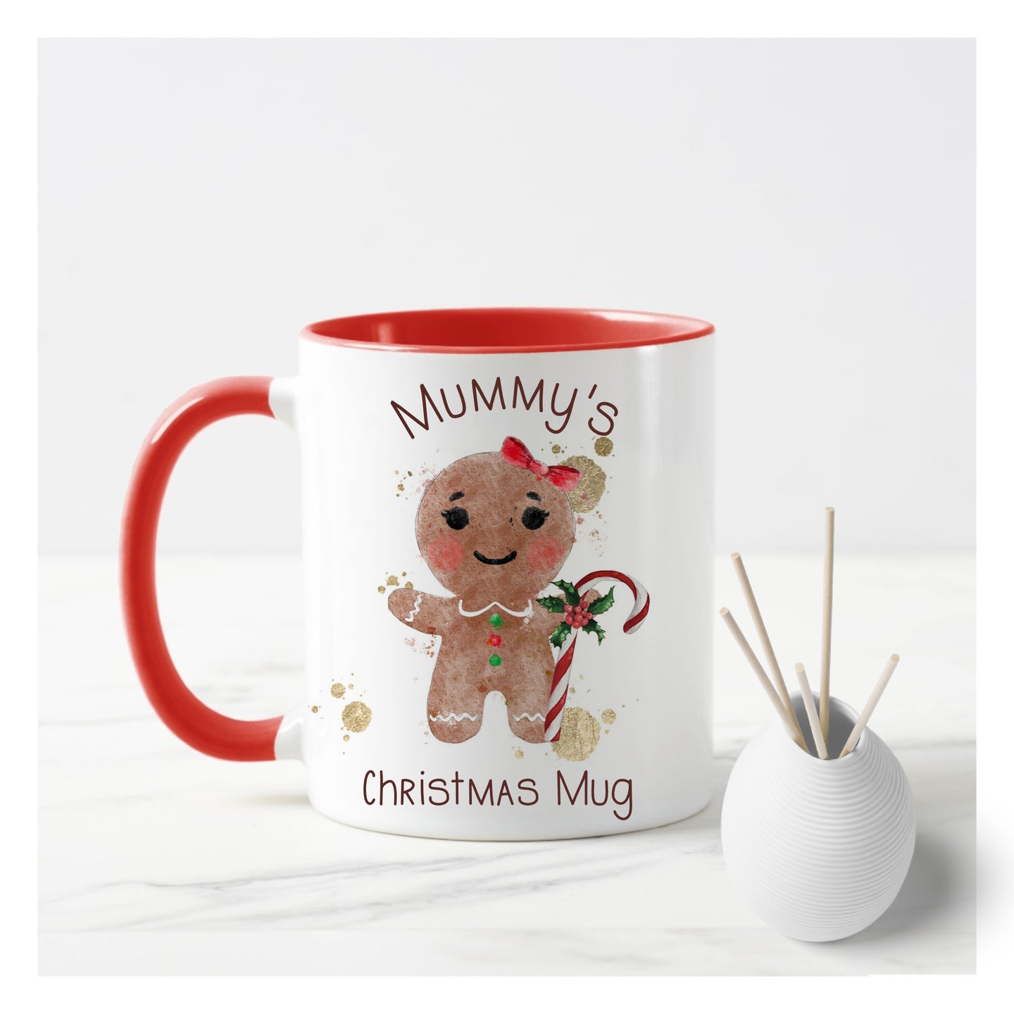 Gingerbread Girl Christmas Mug