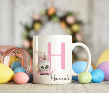 Load image into Gallery viewer, Easter Gnome Initial Mug - Pink
