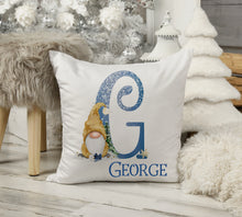 Load image into Gallery viewer, Blue Gonk Christmas Cushion
