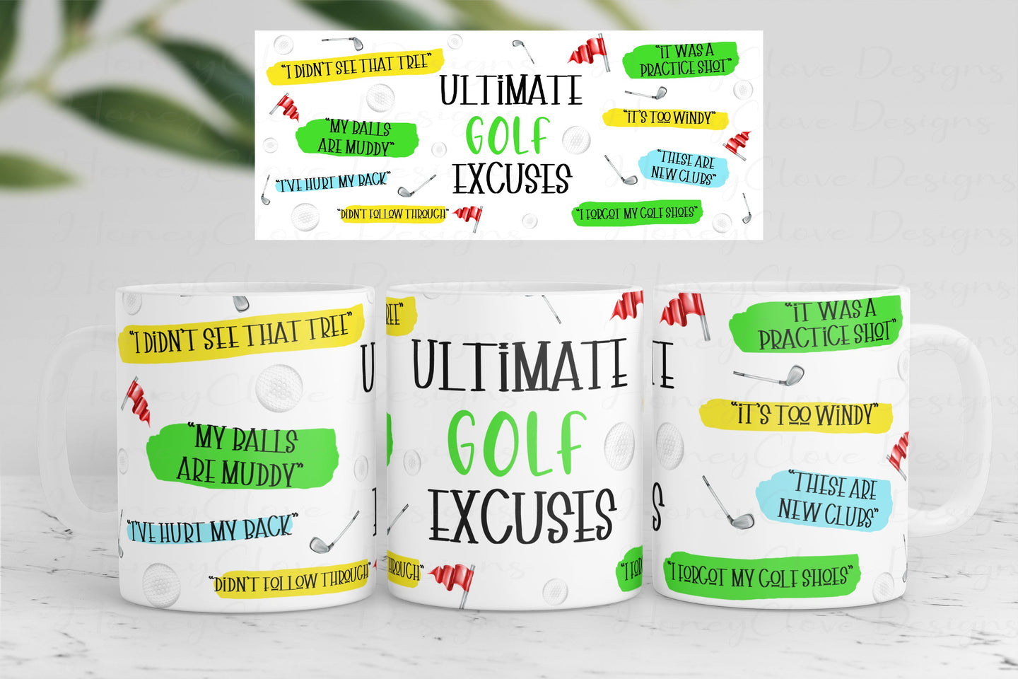 Golf Excuses Greeting Card