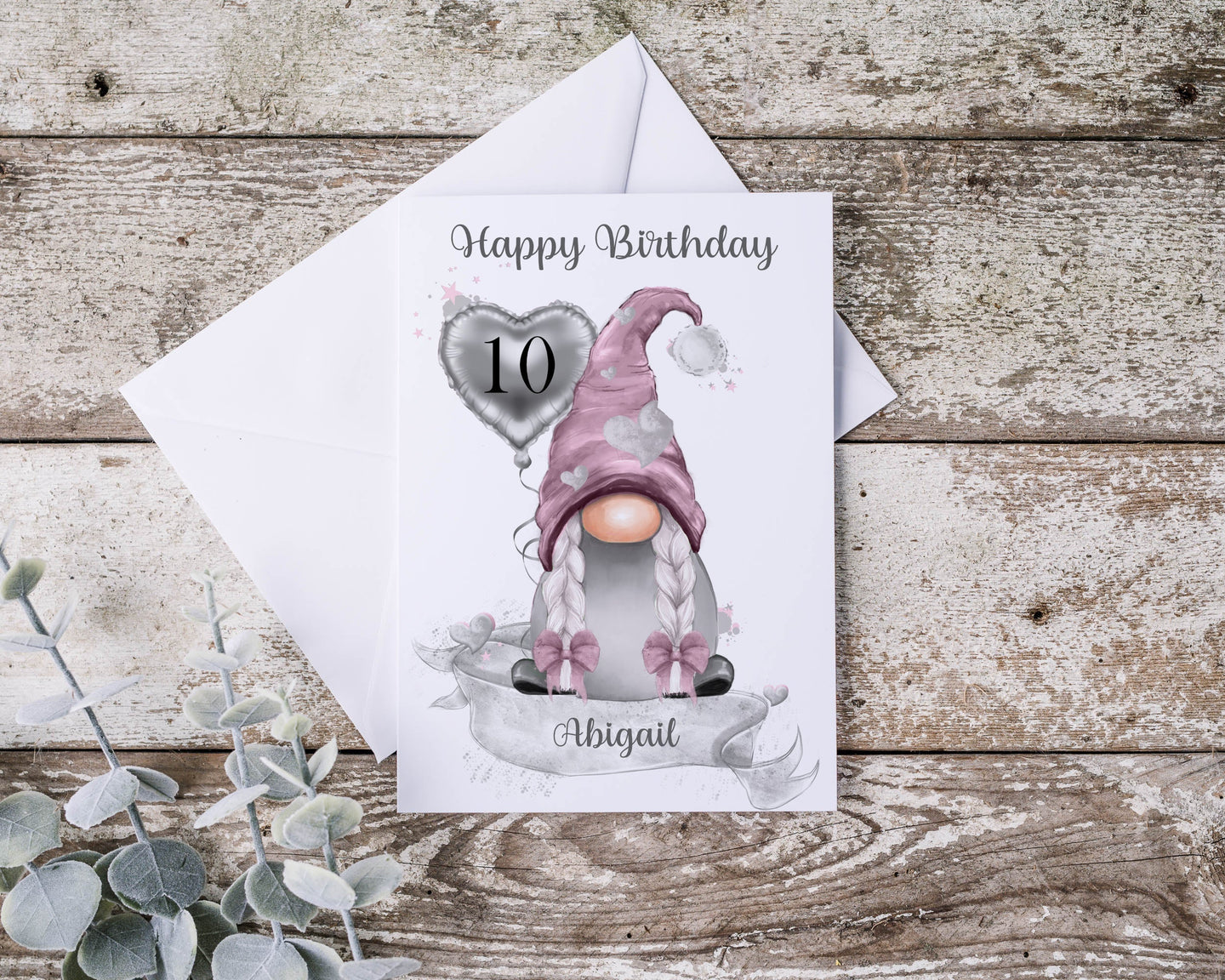 Pink Love Gonk Greeting Card