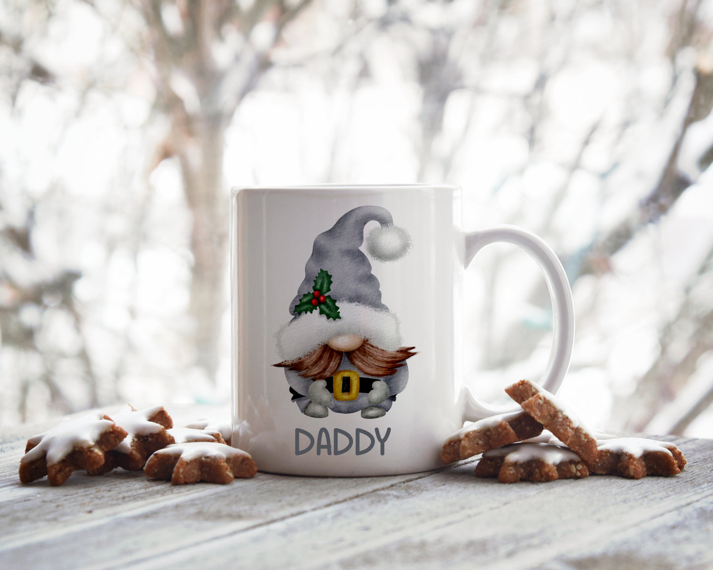 Christmas Gonk Mug - Grey