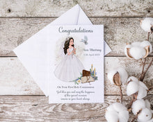Load image into Gallery viewer, Communion Girl Praying Greeting Card
