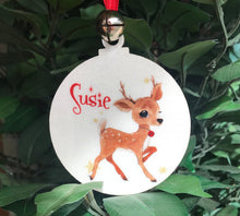 Load image into Gallery viewer, Baby Reindeer Christmas Hanging Decoration
