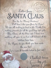 Load image into Gallery viewer, Nice list Scratch to reveal letter - Christmas
