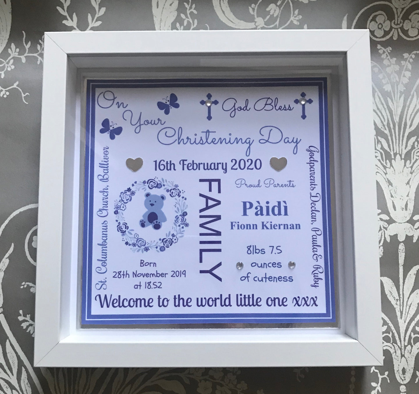 Christening Frame