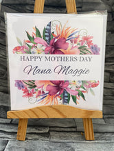 Load image into Gallery viewer, Personalised flower border Greeting Card
