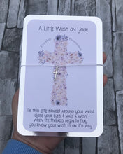 Load image into Gallery viewer, Floral Cross Communion Card
