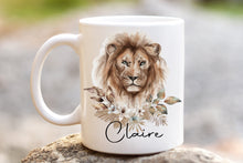 Load image into Gallery viewer, Lion Floral Mug - Yellow
