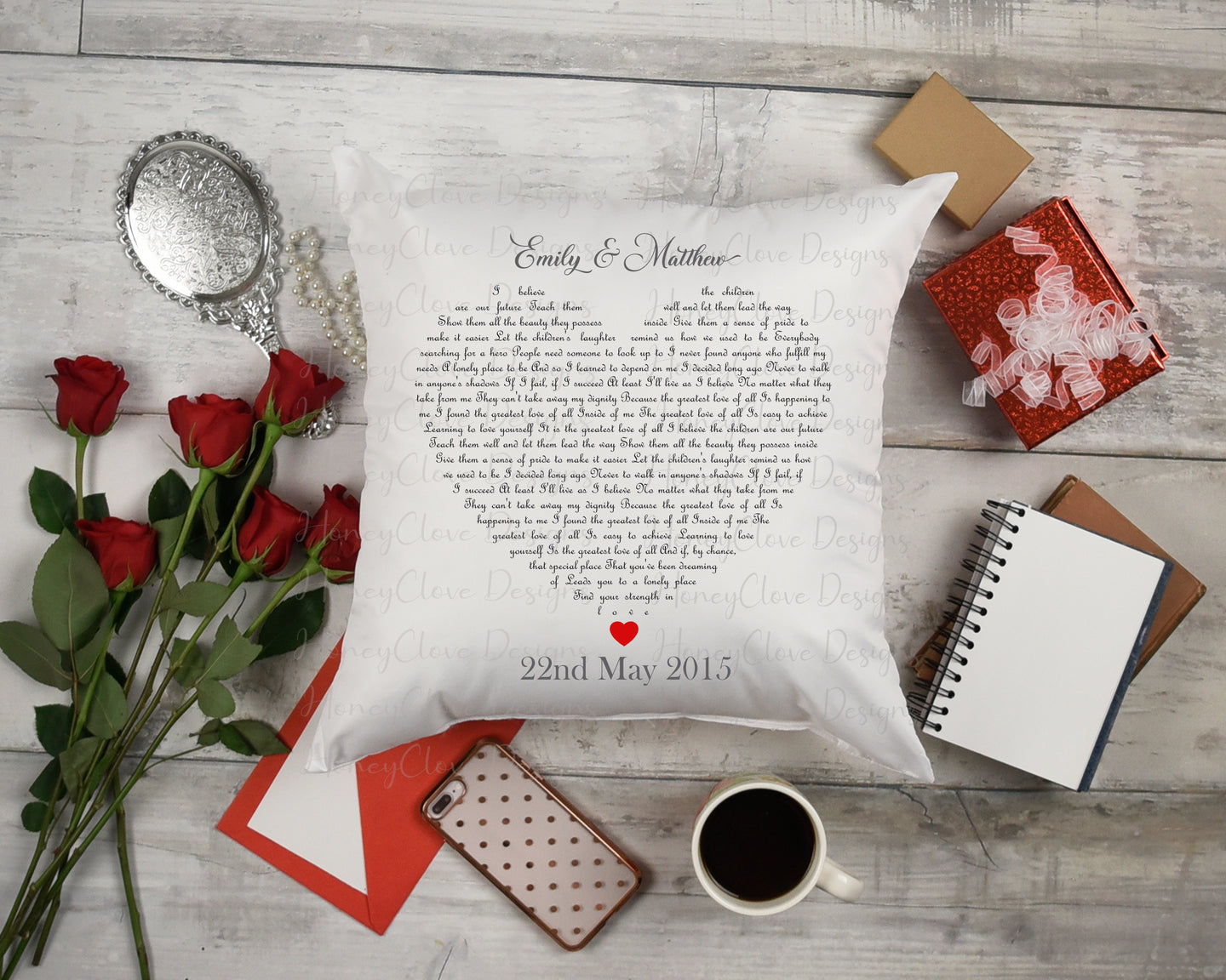 Love Lyrics Cushion