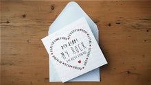 Load image into Gallery viewer, My Mum/Mam/Nana Is My Rock Greeting Card
