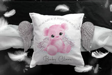 Load image into Gallery viewer, Memorial Teddy Bear Cushion -  Blue
