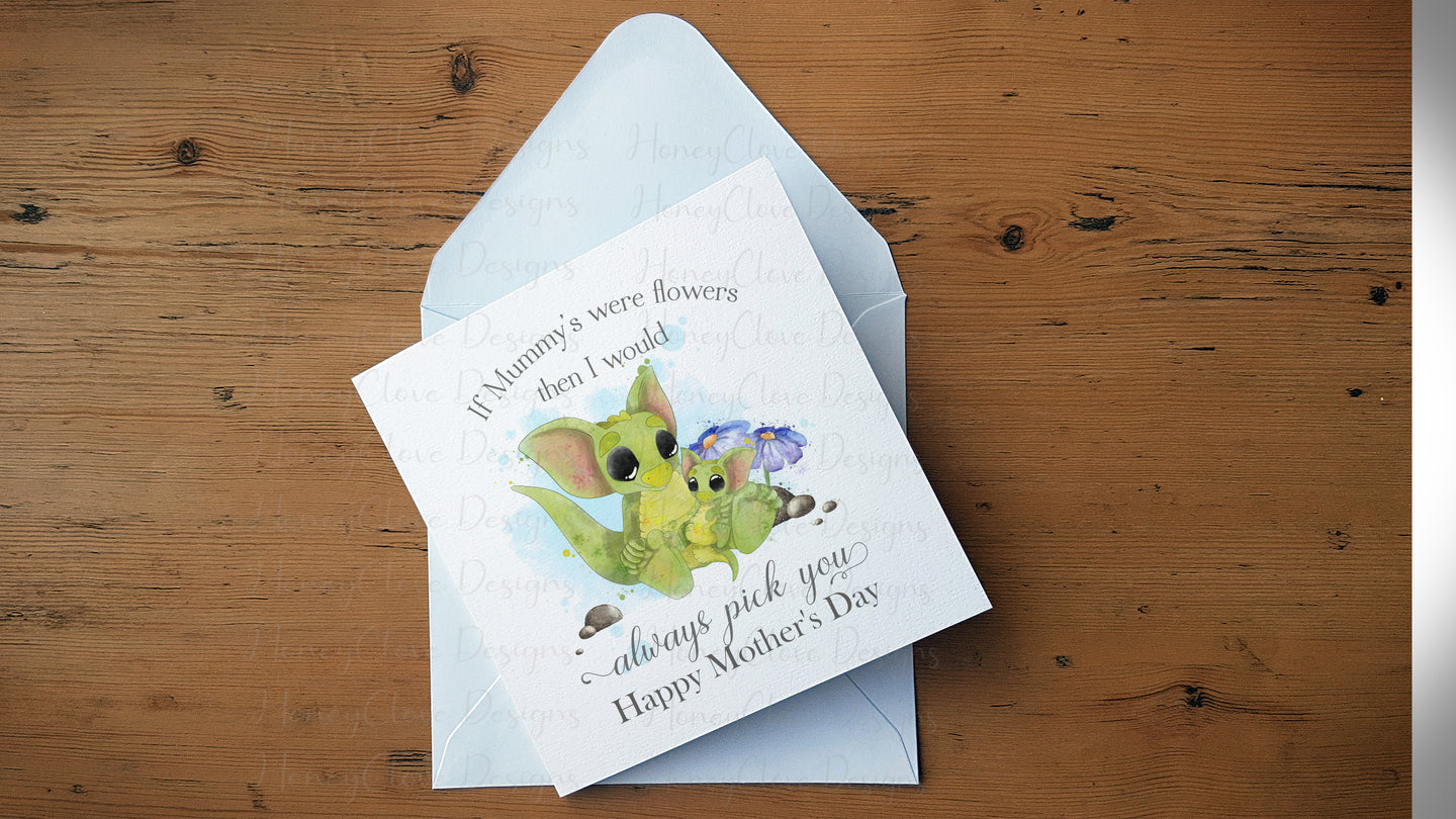 Mother's Day Little Dragon Greeting Card