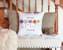 Load image into Gallery viewer, Mum&#39;s/Nana&#39;s Garden Cushion (Birth Flowers)
