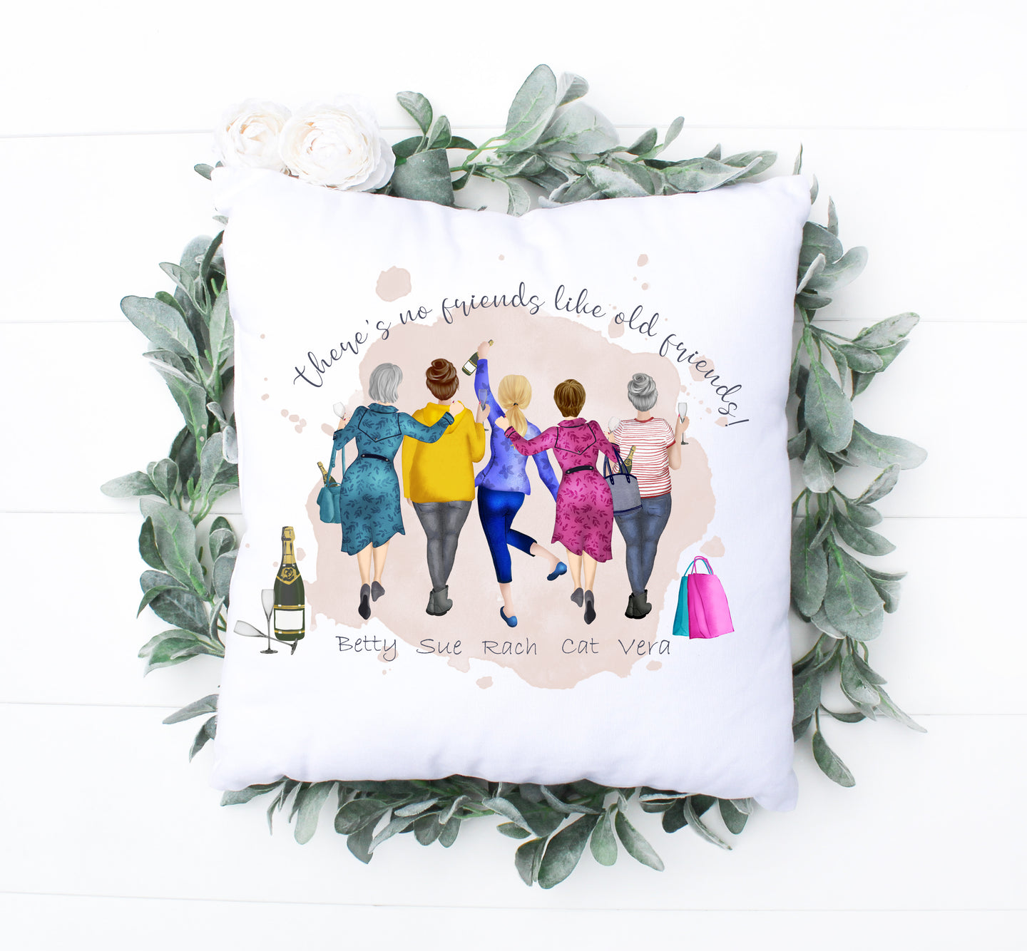 'Old Friends' Cushion