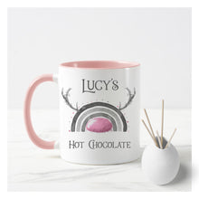 Load image into Gallery viewer, Pink Reinbow Christmas Mug
