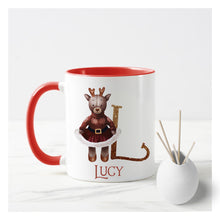 Load image into Gallery viewer, Reindeer Girl Christmas Mug
