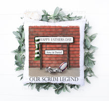 Load image into Gallery viewer, Street Sign Cushion (Colour)  - Rugby
