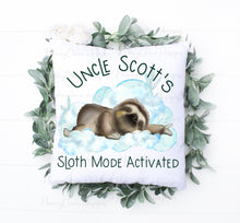 Load image into Gallery viewer, Spirit Animal Sloth Cushion - Blue
