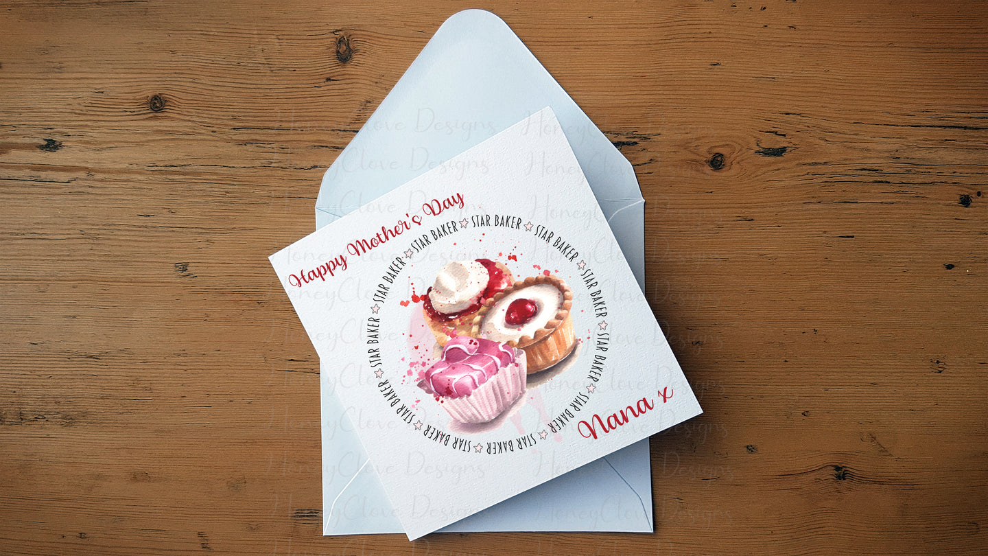 Mother's Day Star Baker Greeting Card