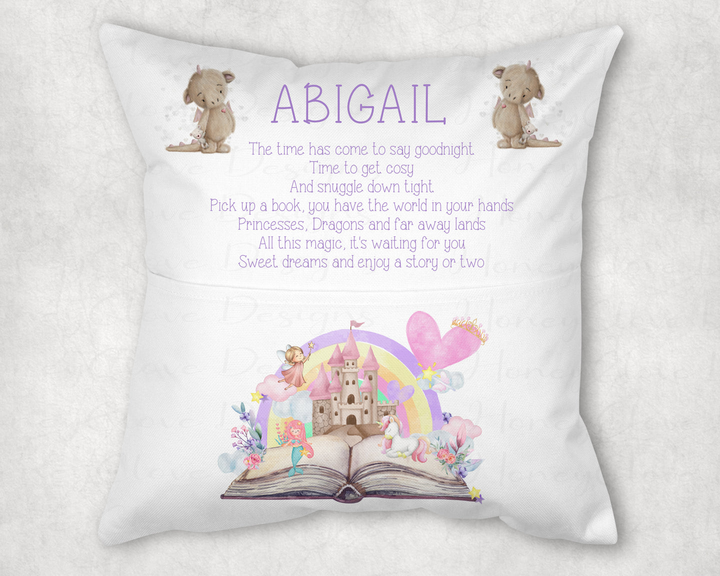 Fairy Storybook  Pocket Cushion