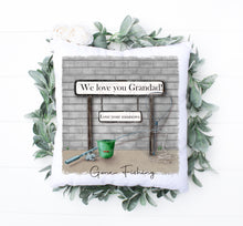 Load image into Gallery viewer, Street Sign Cushion (Grey)  - Gardening Green boots

