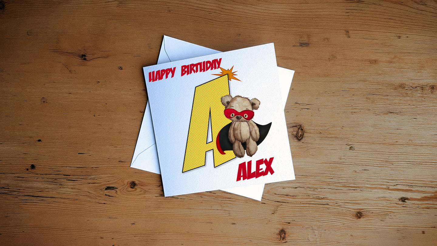 Super Bear Greeting Card