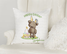 Load image into Gallery viewer, Brown Bear Bunny -Easter Cushion
