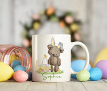 Load image into Gallery viewer, Brown Bear Bunny -Easter Greeting Card
