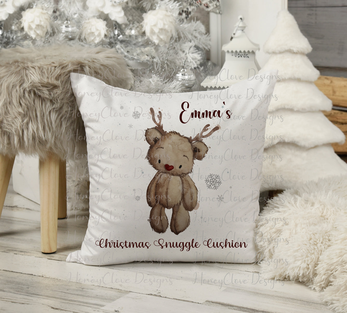 'Rein-Bear' Snuggle Cushion